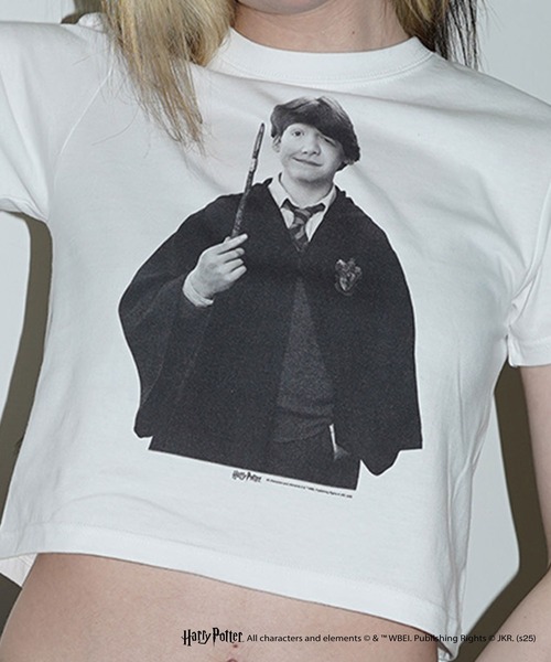 CULTURE SUPPLY（カルチャー サプライ）の「Harry Potter Tee / Ron（Tシャツ/カットソー・メンズ・ホワイト/ブラック・MEDIUM/LARGE/X-LARGE/SHORT）」の11枚目の写真