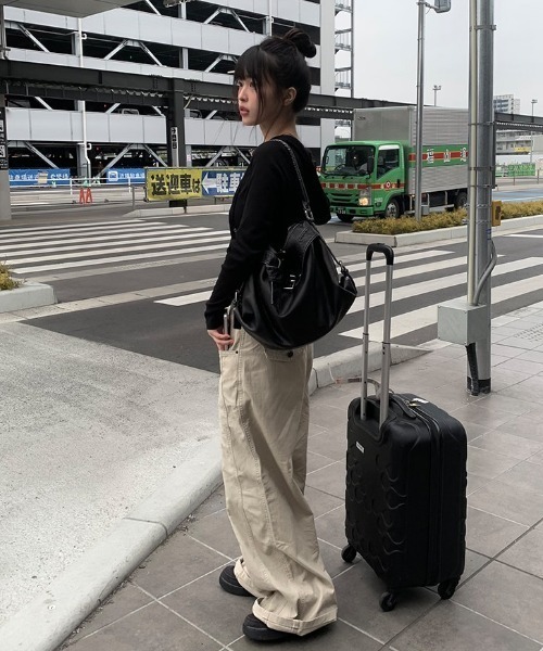 セール】[A/M] コットン切替ワイドパンツ（その他パンツ