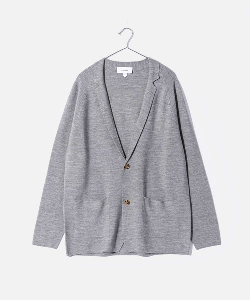 LARDINI(ラルディーニ)の「LARDINI ラルディーニ ニット 2B テーラードジャケット(テーラードジャケット・メンズ・ネイビー/グレー/ブラック・MEDIUM/SMALL/LARGE)」の3枚目の写真