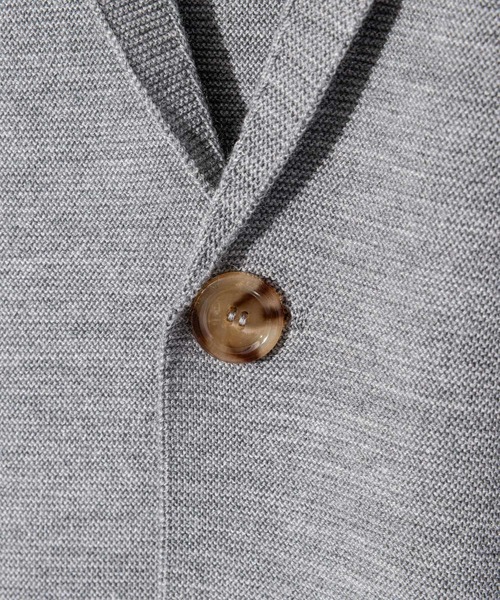 LARDINI(ラルディーニ)の「LARDINI ラルディーニ ニット 2B テーラードジャケット(テーラードジャケット・メンズ・ネイビー/グレー/ブラック・MEDIUM/SMALL/LARGE)」の14枚目の写真
