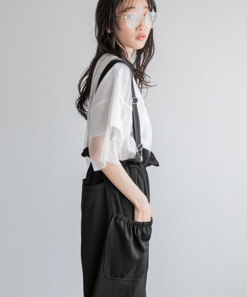 新品タグ付☆ LOWRYS FARM ウエストフリルサロペット セール】ウエストフリルサロペット2 145338（サロペット