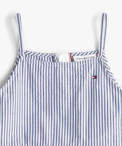 TOMMY HILFIGER（トミーヒルフィガー）の「GIRLS ストラップノースリーブワンピース（ワンピース・キッズ・ブルー・130cm/140cm/150cm/160cm）」の3枚目の写真