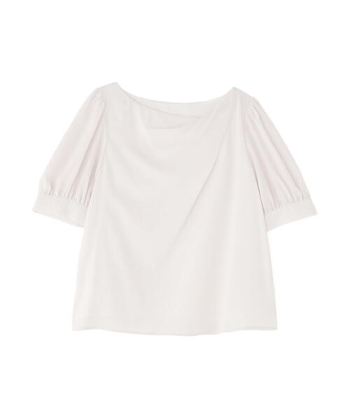 PROPORTION BODY DRESSING(プロポーションボディドレッシング)の「デコルテニュアンスパフブラウス / 1215110507(シャツ/ブラウス・レディース・ライトグリーン/ネイビー/オフホワイト・SMALL/MEDIUM)」の4枚目の写真