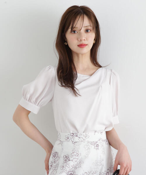 PROPORTION BODY DRESSING デコルテニュアンスブラウス S デコルテニュアンスパフブラウス | PROPORTION BODY DRESSING