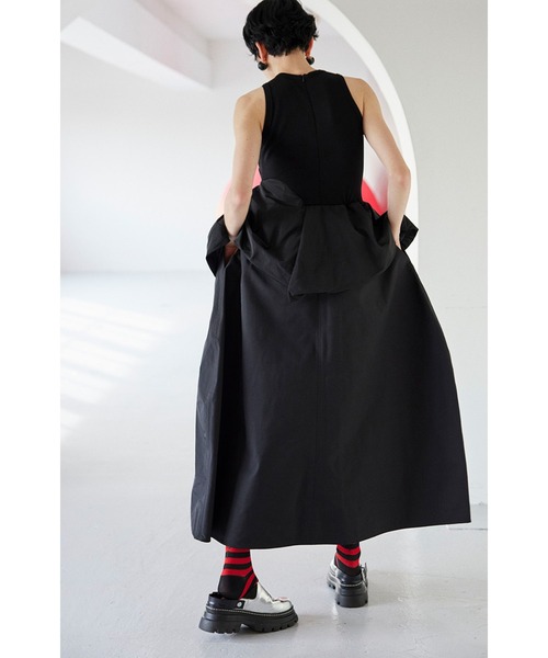 BALLOON PEPLUM LAYERED OP（ワンピース）｜OMMO（オーエム
