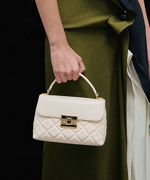 Alva アルヴァ キルトチェーンストラップトップハンドルバッグ