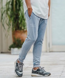 mp13513-knit denim embroidery easy pants ニットデニムイージーパンツ