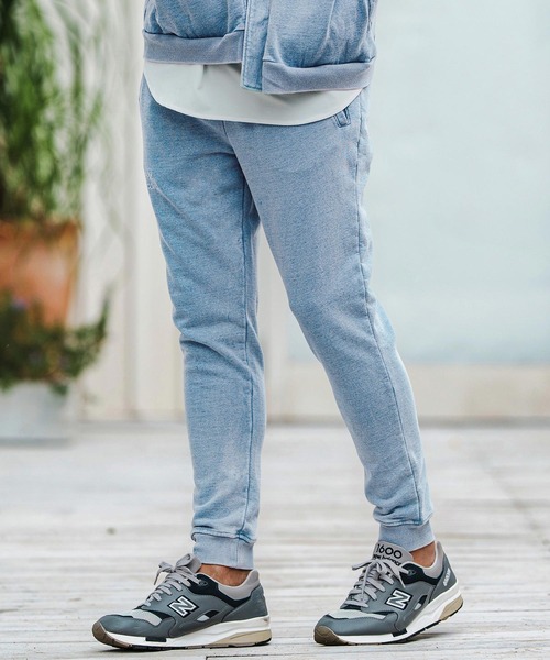 1minute 1second(ワンミニットワンセカンド)の「mp13513-knit denim embroidery easy pants ニットデニムイージーパンツ(その他パンツ・メンズ・ブルー系その他/ライトインディゴブルー・S/M/L/XL)」の5枚目の写真