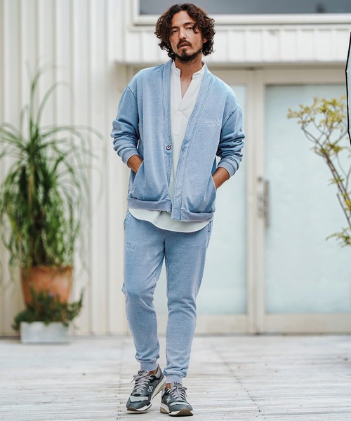 1minute 1second(ワンミニットワンセカンド)の「mp13513-knit denim embroidery easy pants ニットデニムイージーパンツ(その他パンツ・メンズ・ブルー系その他/ライトインディゴブルー・S/M/L/XL)」の8枚目の写真