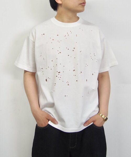 Sourcream(サワークリーム)の「【Sourcream/サワークリーム】FADEダメージリバーシブルTEE(Tシャツ/カットソー・レディース・ブラック/ホワイト/グレー・LARGE/MEDIUM)」の6枚目の写真