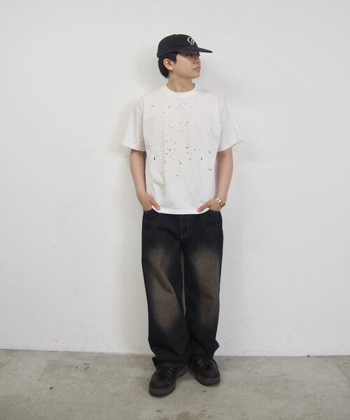 Sourcream(サワークリーム)の「【Sourcream/サワークリーム】FADEダメージリバーシブルTEE(Tシャツ/カットソー・レディース・ブラック/ホワイト/グレー・LARGE/MEDIUM)」の8枚目の写真