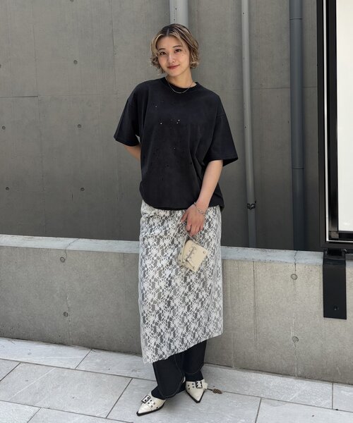 Sourcream(サワークリーム)の「【Sourcream/サワークリーム】FADEダメージリバーシブルTEE(Tシャツ/カットソー・レディース・ブラック/ホワイト/グレー・LARGE/MEDIUM)」の11枚目の写真