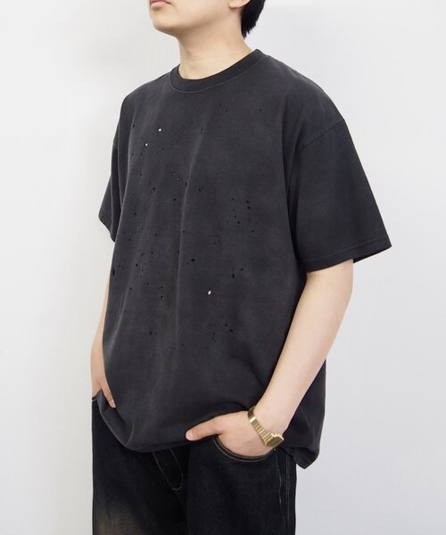 Sourcream(サワークリーム)の「【Sourcream/サワークリーム】FADEダメージリバーシブルTEE(Tシャツ/カットソー・レディース・ブラック/ホワイト/グレー・LARGE/MEDIUM)」の13枚目の写真