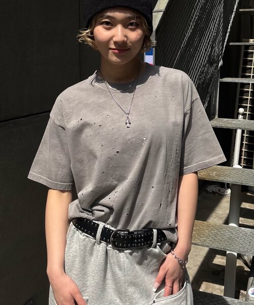 Sourcream(サワークリーム)の「【Sourcream/サワークリーム】FADEダメージリバーシブルTEE(Tシャツ/カットソー・レディース・ブラック/ホワイト/グレー・LARGE/MEDIUM)」の17枚目の写真