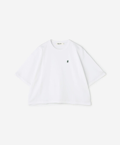 GYMPHLEX（ジムフレックス）の「Gymphlex | コットン ショートTシャツ WOMEN（Tシャツ/カットソー・レディース・ホワイト/グレイッシュベージュ・14）」の2枚目の写真