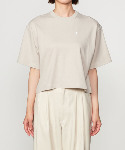 GYMPHLEX（ジムフレックス）の「Gymphlex | コットン ショートTシャツ WOMEN（Tシャツ/カットソー・レディース・ホワイト/グレイッシュベージュ・14）」の12枚目の写真