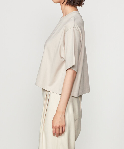 GYMPHLEX（ジムフレックス）の「Gymphlex | コットン ショートTシャツ WOMEN（Tシャツ/カットソー・レディース・ホワイト/グレイッシュベージュ・14）」の9枚目の写真