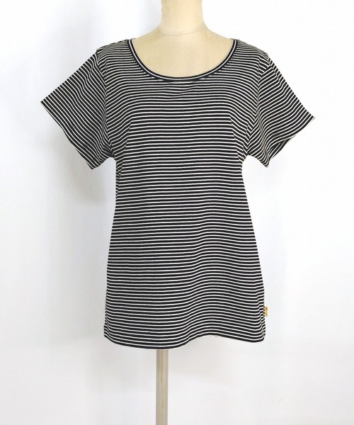 Q(キュー)の「バックネックレタードT(Tシャツ/カットソー・レディース・ピンク系/アイボリー/ブラック系・MEDIUM)」の7枚目の写真