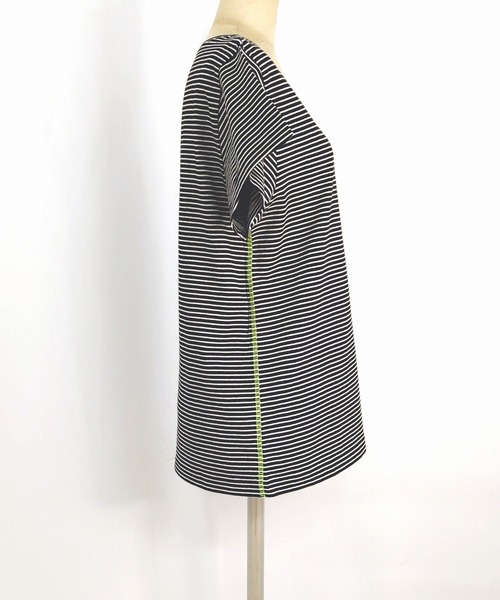 Q(キュー)の「バックネックレタードT(Tシャツ/カットソー・レディース・ピンク系/アイボリー/ブラック系・MEDIUM)」の8枚目の写真