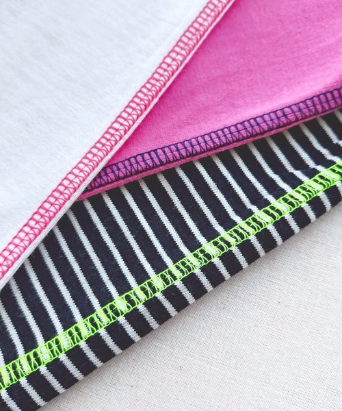 Q(キュー)の「バックネックレタードT(Tシャツ/カットソー・レディース・ピンク系/アイボリー/ブラック系・MEDIUM)」の12枚目の写真