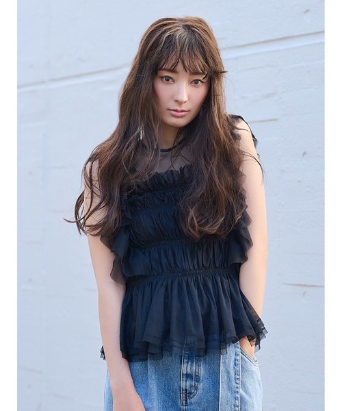 「FRAY I.D」 ノースリーブブラウス ONE SIZE パープル レディース FRAY I.D 「FRAY I.D」 ノースリーブブラウス ONE SIZE パープル