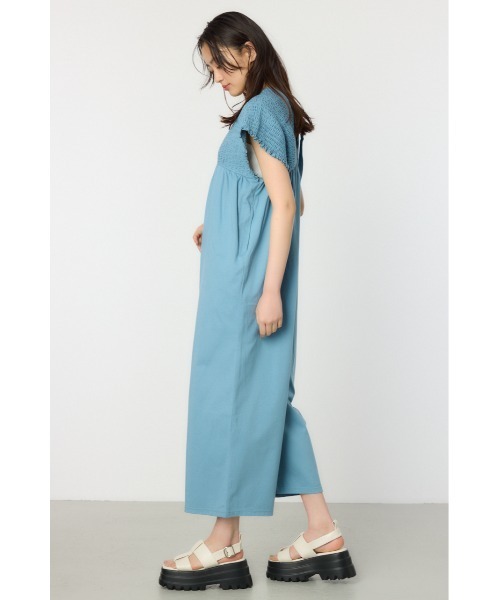 RODEO CROWNS WIDE BOWL（ロデオクラウンズワイドボウル）の「デザインカットオールインワン（つなぎ/オールインワン・レディース・ブルー/ベージュ/ブラック・FREE）」の14枚目の写真