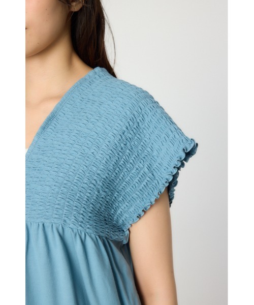 RODEO CROWNS WIDE BOWL（ロデオクラウンズワイドボウル）の「デザインカットオールインワン（つなぎ/オールインワン・レディース・ブルー/ベージュ/ブラック・FREE）」の6枚目の写真