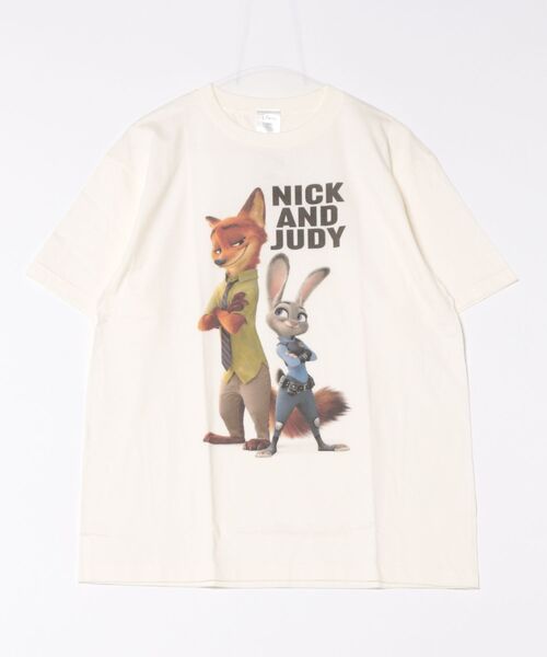 Disney(ディズニー)の「【 Disney 】 キャラクターTシャツC 25S5(Tシャツ/カットソー・レディース・ホワイト/オフホワイト/グレー/ライトブルー・LARGE/X-LARGE)」の2枚目の写真