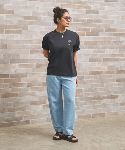 J.PRESS YORK STREET（ジェイプレスヨークストリート）の「【UNISEX】【NAO YSHIHARAコラボ】MAIKO グラフィック Tシャツ（Tシャツ/カットソー・メンズ・ホワイト系/ブラック系・SMALL/MEDIUM/LARGE）」の8枚目の写真