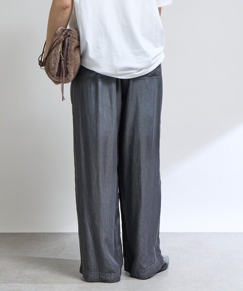 RIVE DROITE（リヴドロワ）の「【セットアップ可】ドレーピーデニムワイドパンツ（その他パンツ・レディース・サックスブルー/ブラック・36/38）」の9枚目の写真