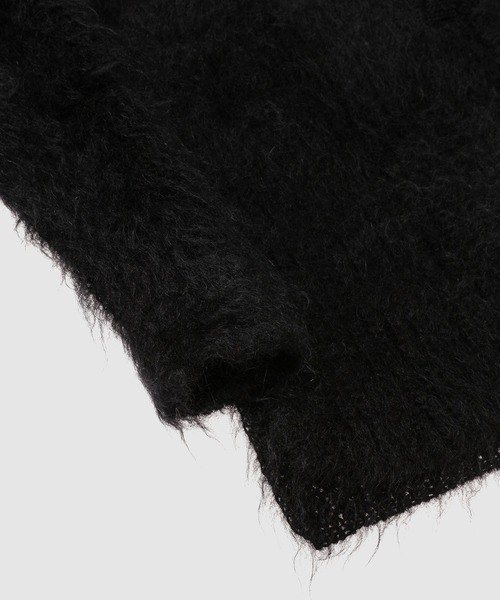 TAN(タン)の「MOHAIR ALPACA OPEN COLLAR TOP(ニット/セーター・レディース・ブラック/その他・FREE)」の6枚目の写真