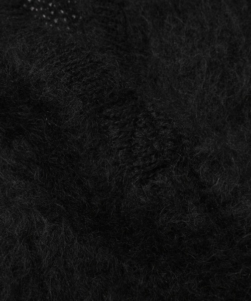 TAN(タン)の「MOHAIR ALPACA OPEN COLLAR TOP(ニット/セーター・レディース・ブラック/その他・FREE)」の7枚目の写真