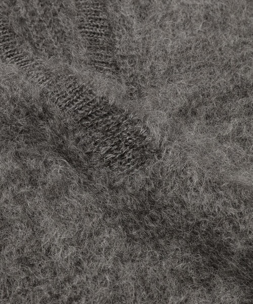 TAN(タン)の「MOHAIR ALPACA OPEN COLLAR TOP(ニット/セーター・レディース・ブラック/その他・FREE)」の8枚目の写真