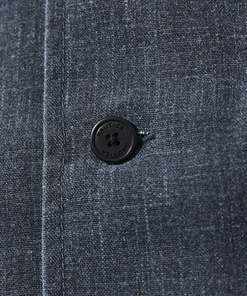 NAUTICA(ノーティカ)の「NAUTICA/ノーティカ ワイドシルエット フェード加工 オープンカラーシャツ ショートスリーブ(シャツ/ブラウス・メンズ・チャコールグレー/ネイビー・MEDIUM/LARGE/X-LARGE)」の5枚目の写真