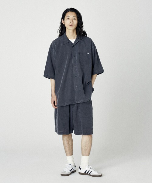 NAUTICA(ノーティカ)の「NAUTICA/ノーティカ ワイドシルエット フェード加工 オープンカラーシャツ ショートスリーブ(シャツ/ブラウス・メンズ・チャコールグレー/ネイビー・MEDIUM/LARGE/X-LARGE)」の13枚目の写真