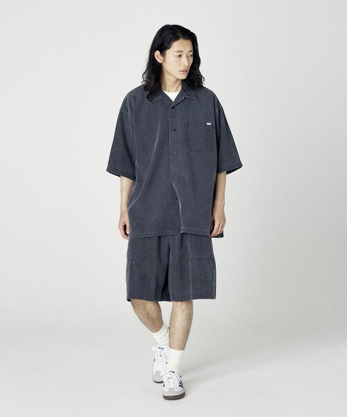 NAUTICA(ノーティカ)の「NAUTICA/ノーティカ ワイドシルエット フェード加工 オープンカラーシャツ ショートスリーブ(シャツ/ブラウス・メンズ・チャコールグレー/ネイビー・MEDIUM/LARGE/X-LARGE)」の15枚目の写真