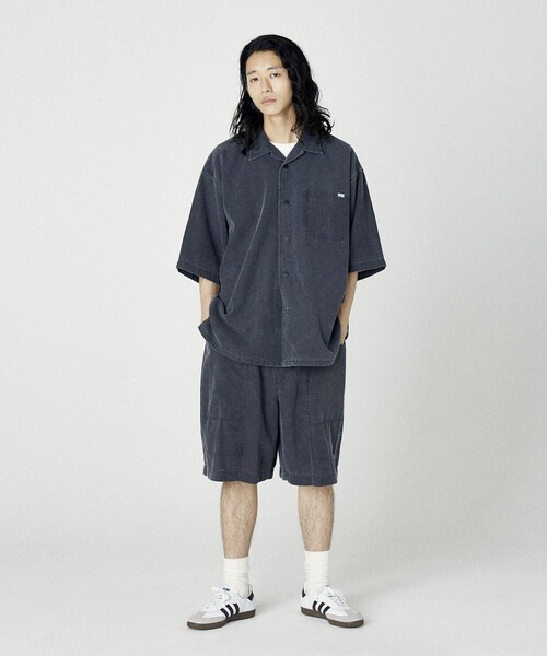 NAUTICA(ノーティカ)の「NAUTICA/ノーティカ ワイドシルエット フェード加工 オープンカラーシャツ ショートスリーブ(シャツ/ブラウス・メンズ・チャコールグレー/ネイビー・MEDIUM/LARGE/X-LARGE)」の16枚目の写真