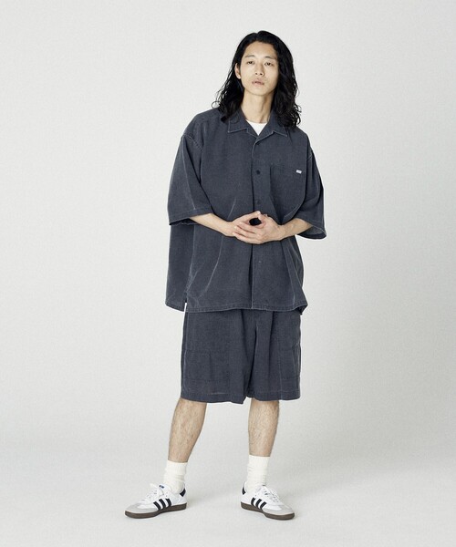 NAUTICA(ノーティカ)の「NAUTICA/ノーティカ ワイドシルエット フェード加工 オープンカラーシャツ ショートスリーブ(シャツ/ブラウス・メンズ・チャコールグレー/ネイビー・MEDIUM/LARGE/X-LARGE)」の17枚目の写真