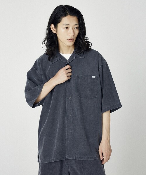 NAUTICA(ノーティカ)の「NAUTICA/ノーティカ ワイドシルエット フェード加工 オープンカラーシャツ ショートスリーブ(シャツ/ブラウス・メンズ・チャコールグレー/ネイビー・MEDIUM/LARGE/X-LARGE)」の18枚目の写真