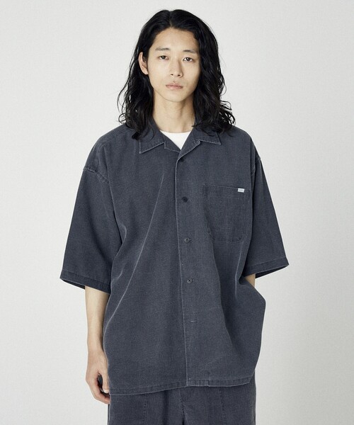 NAUTICA(ノーティカ)の「NAUTICA/ノーティカ ワイドシルエット フェード加工 オープンカラーシャツ ショートスリーブ(シャツ/ブラウス・メンズ・チャコールグレー/ネイビー・MEDIUM/LARGE/X-LARGE)」の19枚目の写真