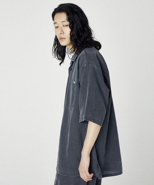 NAUTICA(ノーティカ)の「NAUTICA/ノーティカ ワイドシルエット フェード加工 オープンカラーシャツ ショートスリーブ(シャツ/ブラウス・メンズ・チャコールグレー/ネイビー・MEDIUM/LARGE/X-LARGE)」の21枚目の写真