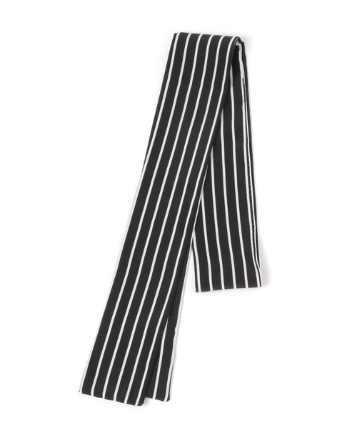 PAGEBOY(ページボーイ)の「【WEB限定】ストライプボウタイ(ストール/ショール・レディース・ブラック・FREE)」の7枚目の写真