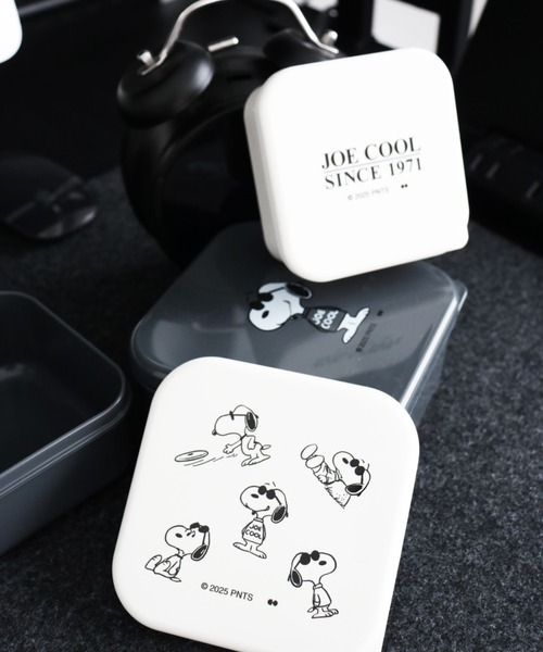 PEANUTS(ピーナッツ)の「〈PEANUTS/ピーナッツ〉 スヌーピー JOE COOL SEALED LUNCH BOX SET 3P/ランチボックス シール容器 3個セット(お弁当箱・レディース・ホワイト×ブラック・ONE SIZE)」の2枚目の写真