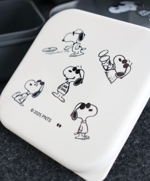 PEANUTS(ピーナッツ)の「〈PEANUTS/ピーナッツ〉 スヌーピー JOE COOL SEALED LUNCH BOX SET 3P/ランチボックス シール容器 3個セット(お弁当箱・レディース・ホワイト×ブラック・ONE SIZE)」の5枚目の写真