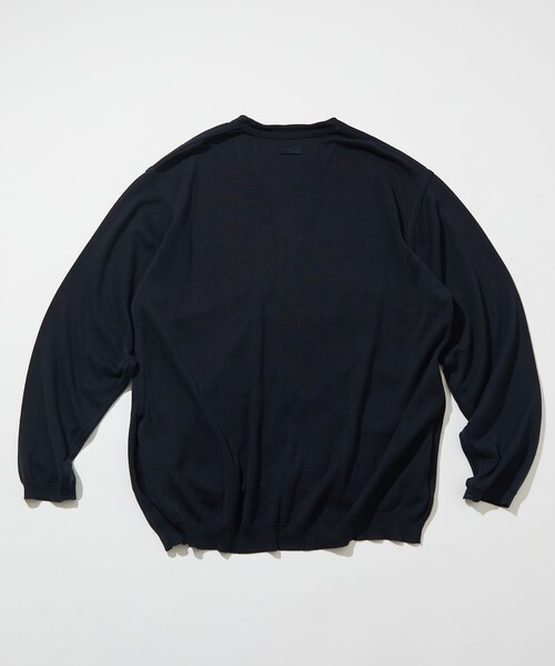 CAHLUMN/カウラム Silk Cotton Long Sleeve Cardigan/シルク