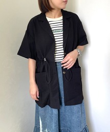 CRB（シーアールビー）の「半袖テーラージャケット（テーラードジャケット）」