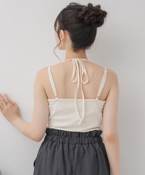 RETRO GIRL（レトロガール）の「レイヤードカップ付キャミ（キャミソール・レディース・イエロー/ナチュラル/ブラック・FREE）」の11枚目の写真