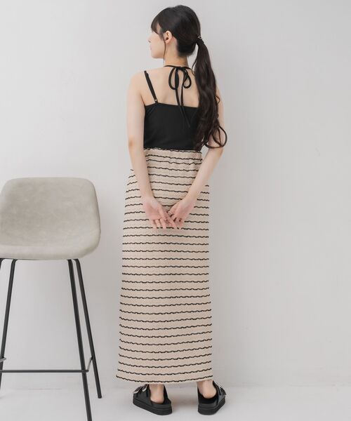 RETRO GIRL（レトロガール）の「レイヤードカップ付キャミ（キャミソール・レディース・イエロー/ナチュラル/ブラック・FREE）」の15枚目の写真