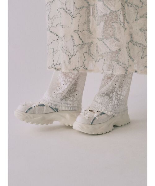 2way】レースバイカーレギンスパンツ