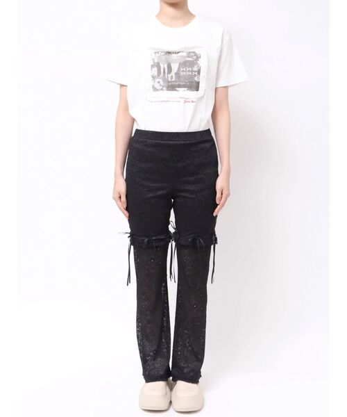 2way】レースバイカーレギンスパンツ